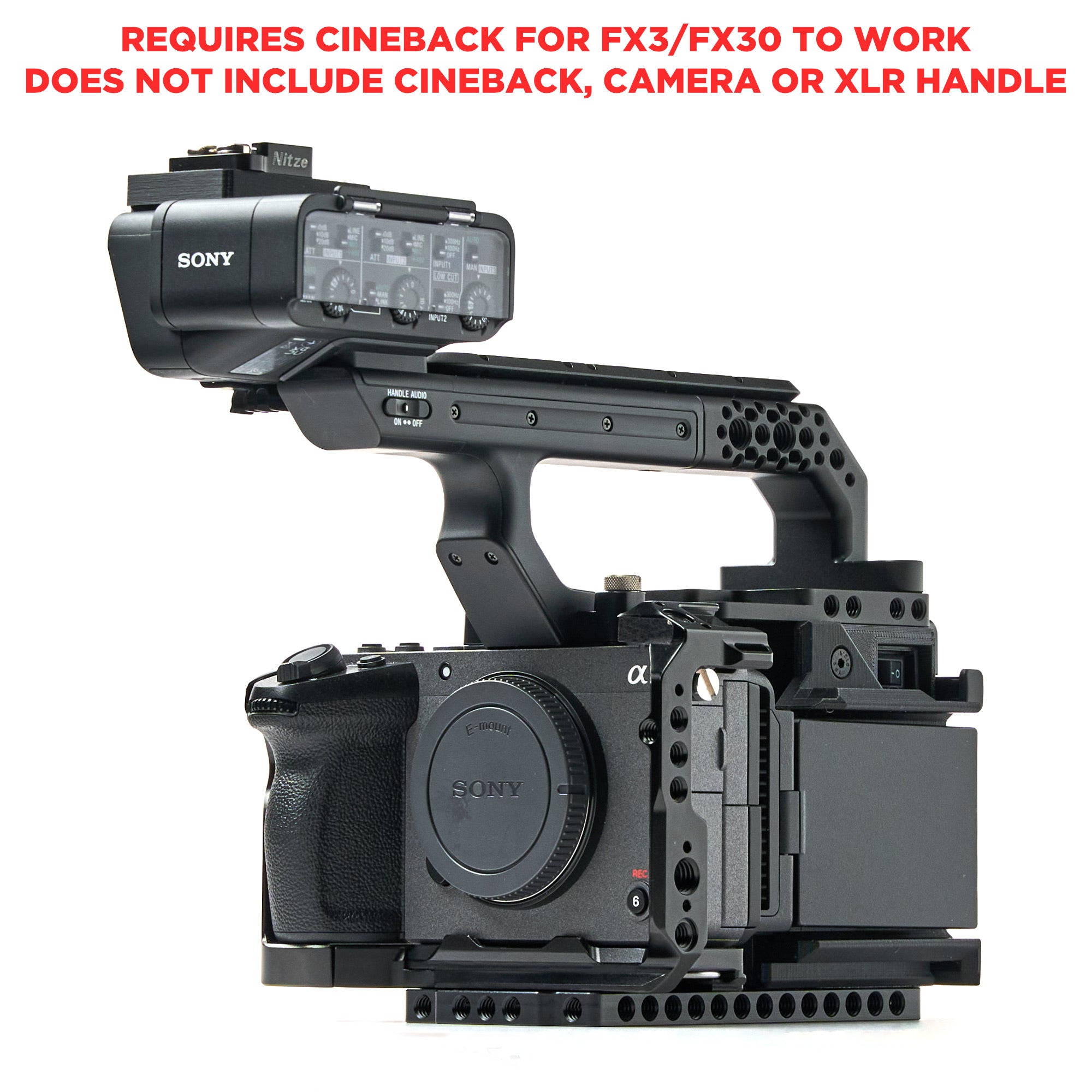XLR Handle ONLY Extension Kit for CineBack™