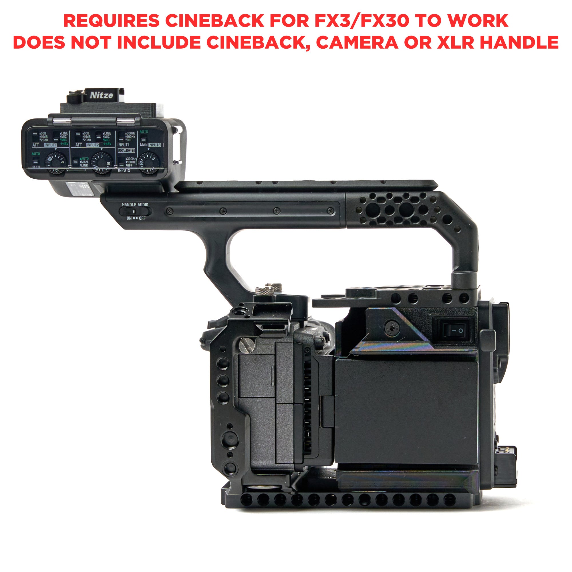 XLR Handle ONLY Extension Kit for CineBack™