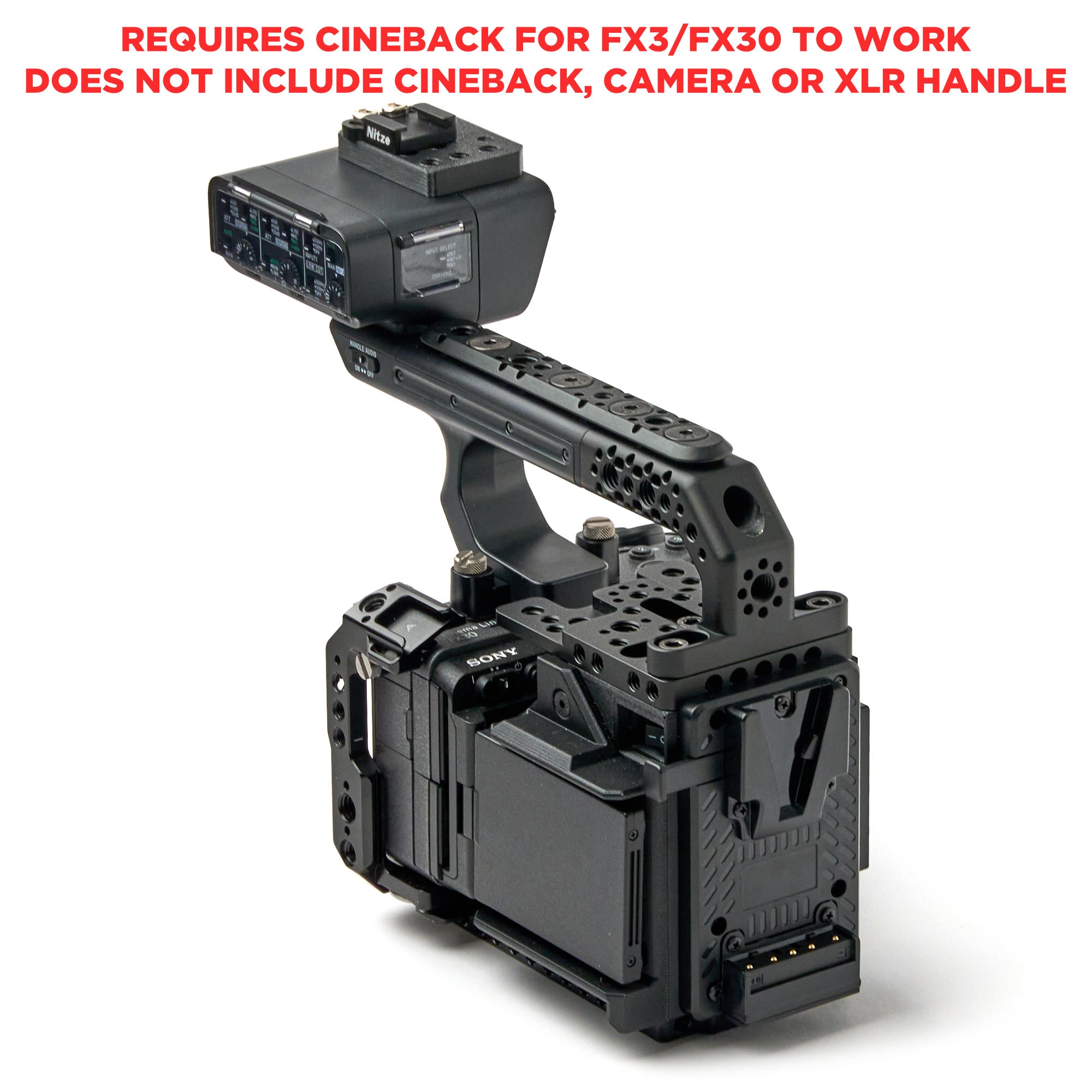 XLR Handle ONLY Extension Kit for CineBack™