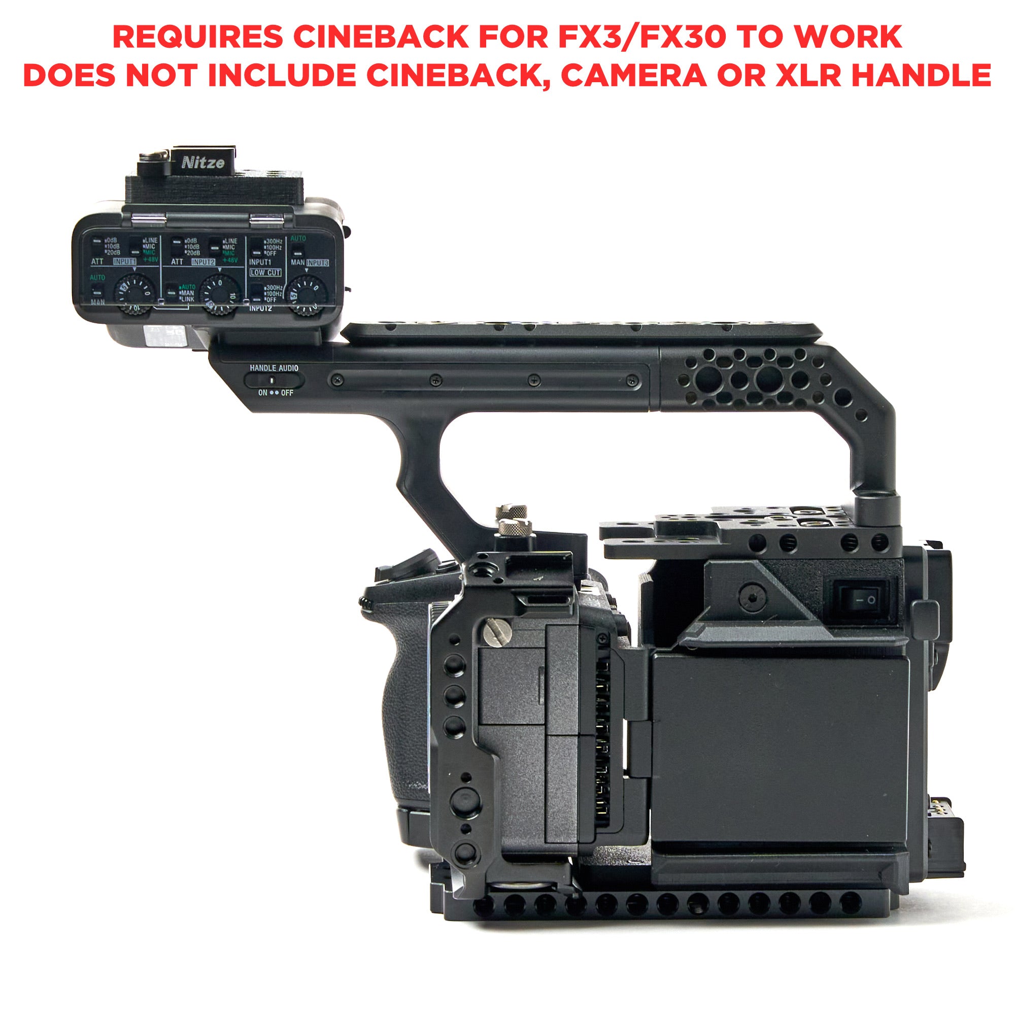XLR Handle ONLY Extension Kit for CineBack™