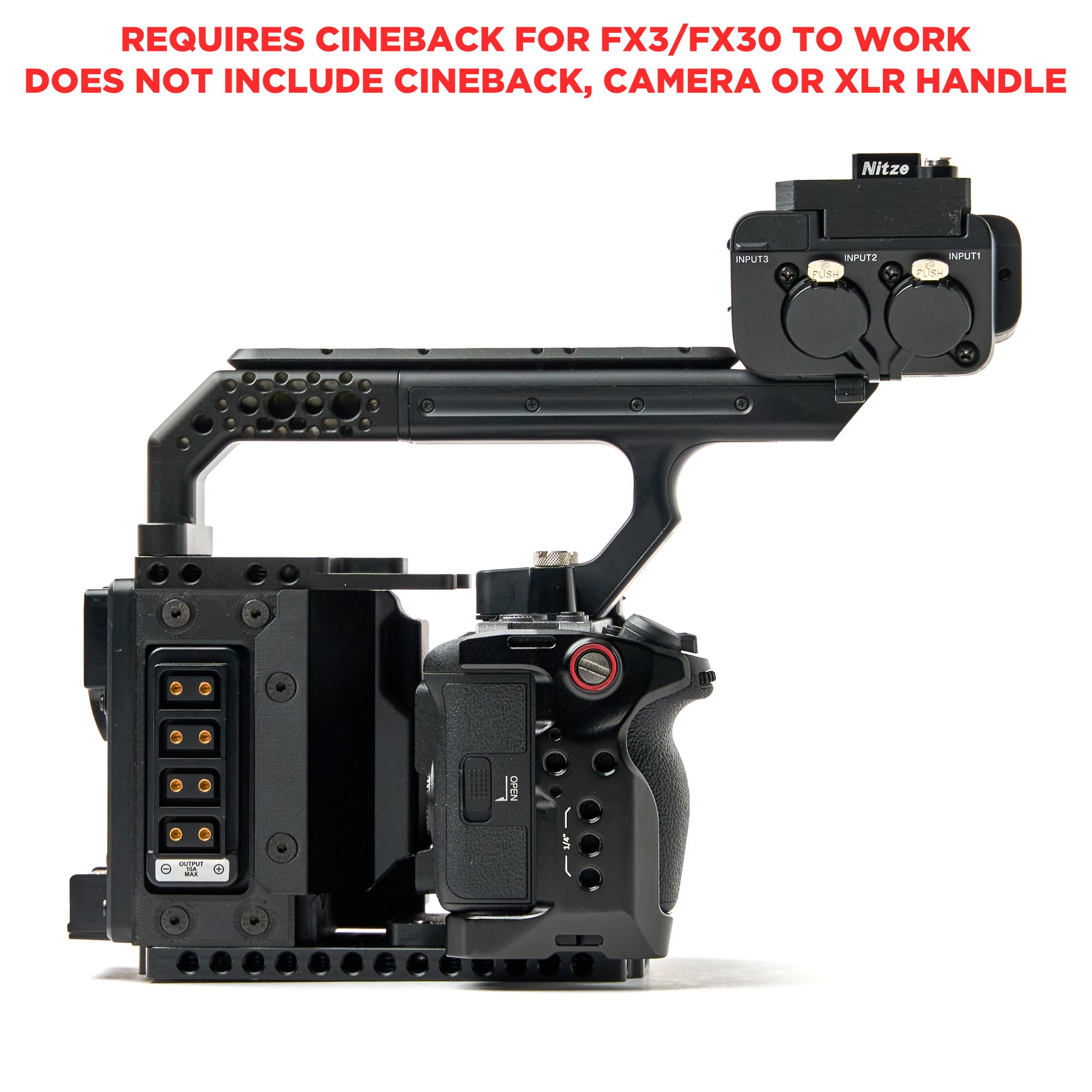 XLR Handle ONLY Extension Kit for CineBack™