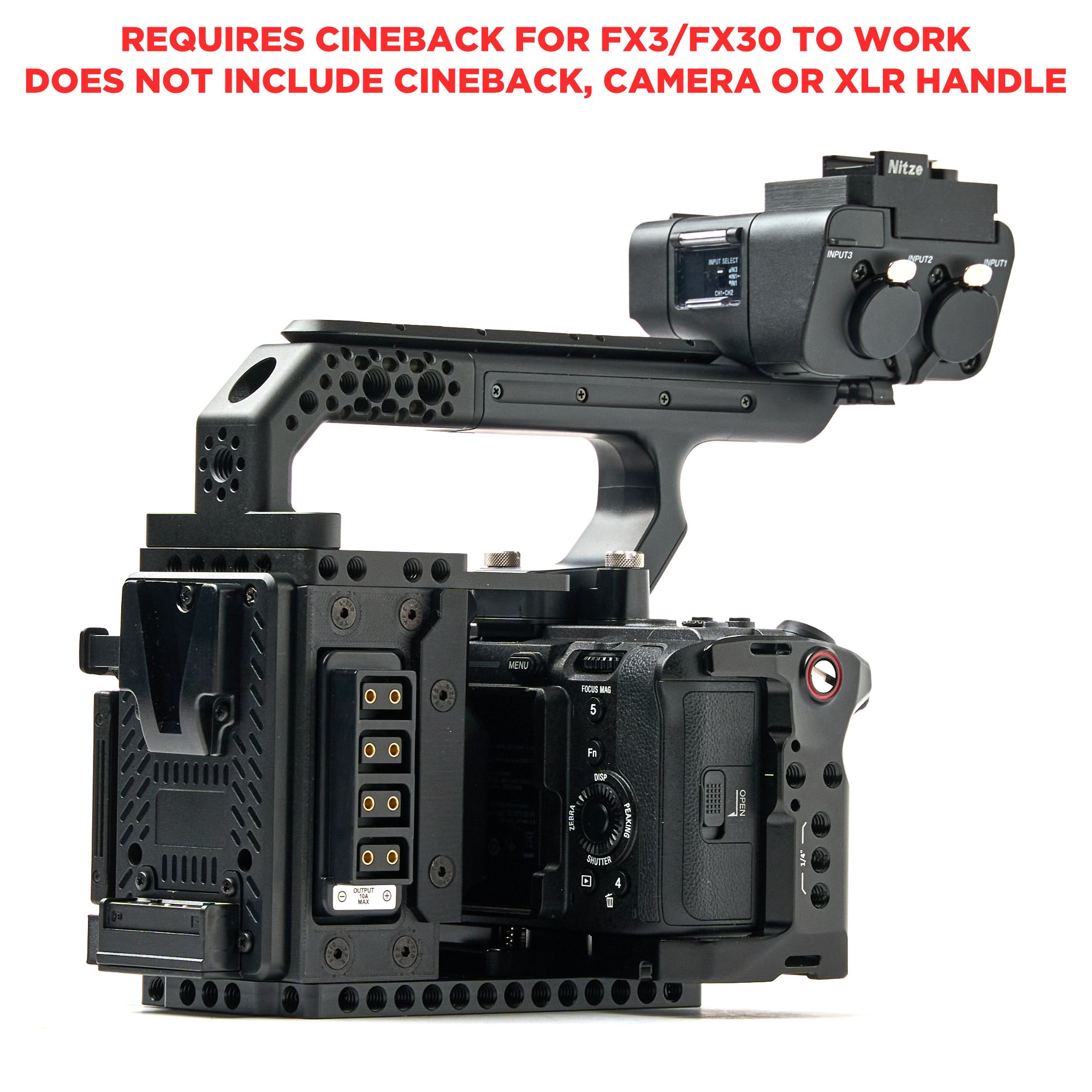 XLR Handle ONLY Extension Kit for CineBack™
