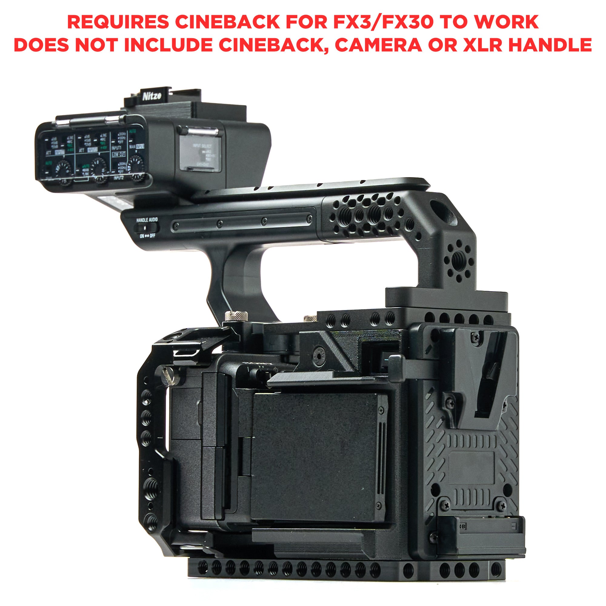 XLR Handle ONLY Extension Kit for CineBack™