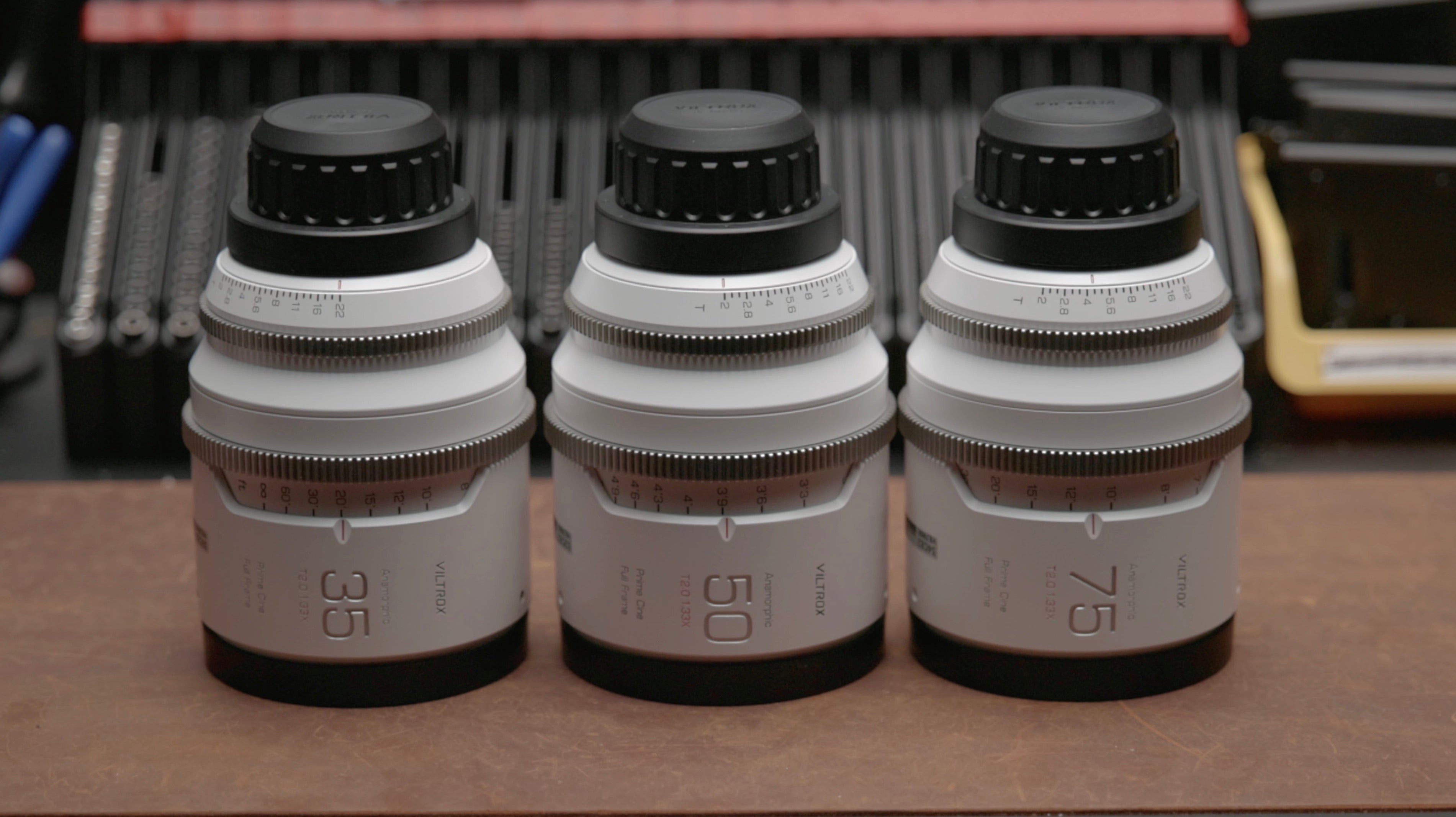 Used Viltrox EPIC Memento T2 1.33x Full-Frame Anamorphic 3-Lens Set (ARRI PL) With Cases!