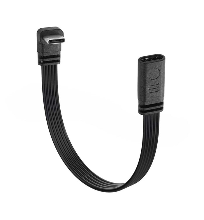 90° Elbow USB-C Extension Cable Flat