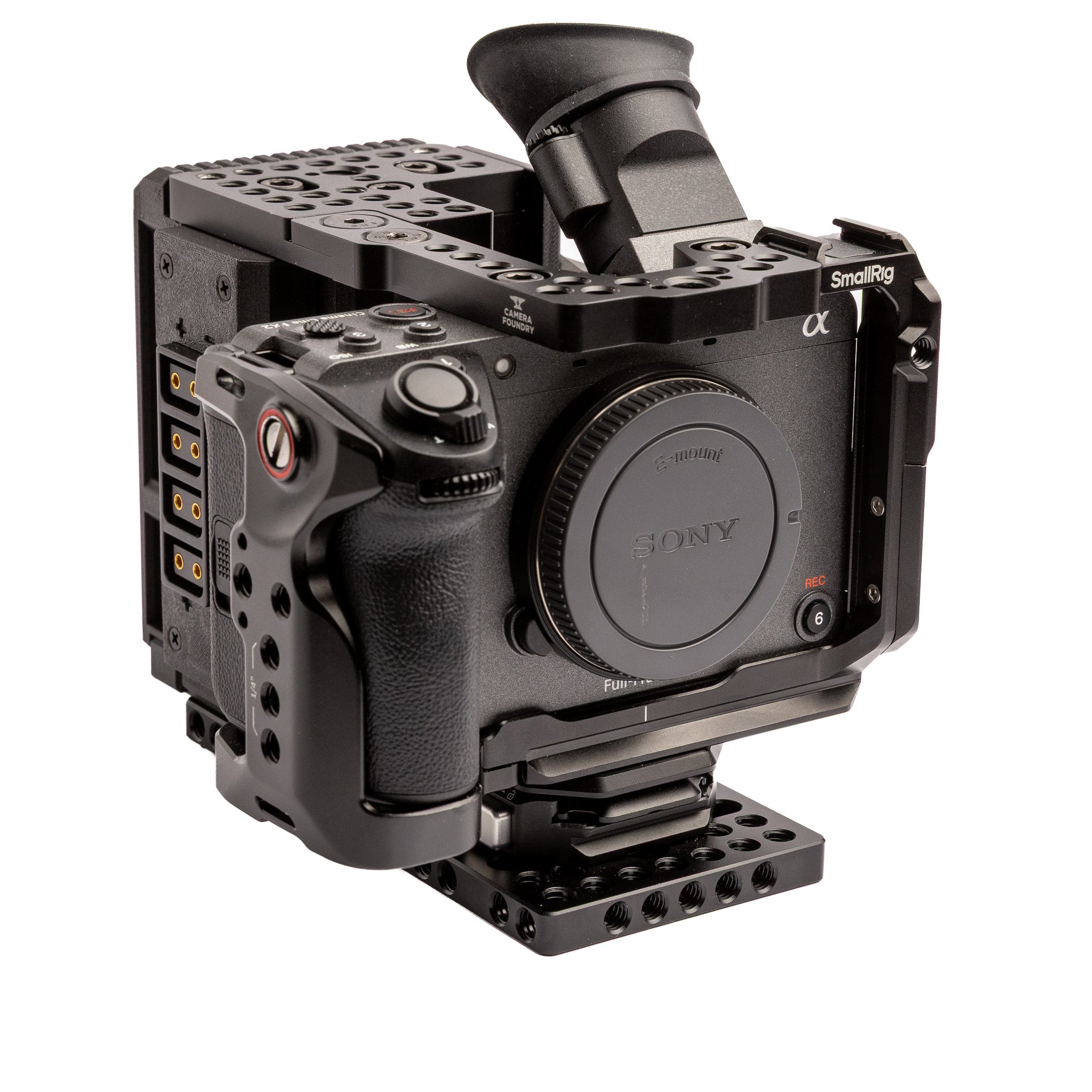 Sony FX2 Cinema Camera + CineBack® For FX2 Rig + Sony FZ100 Battery