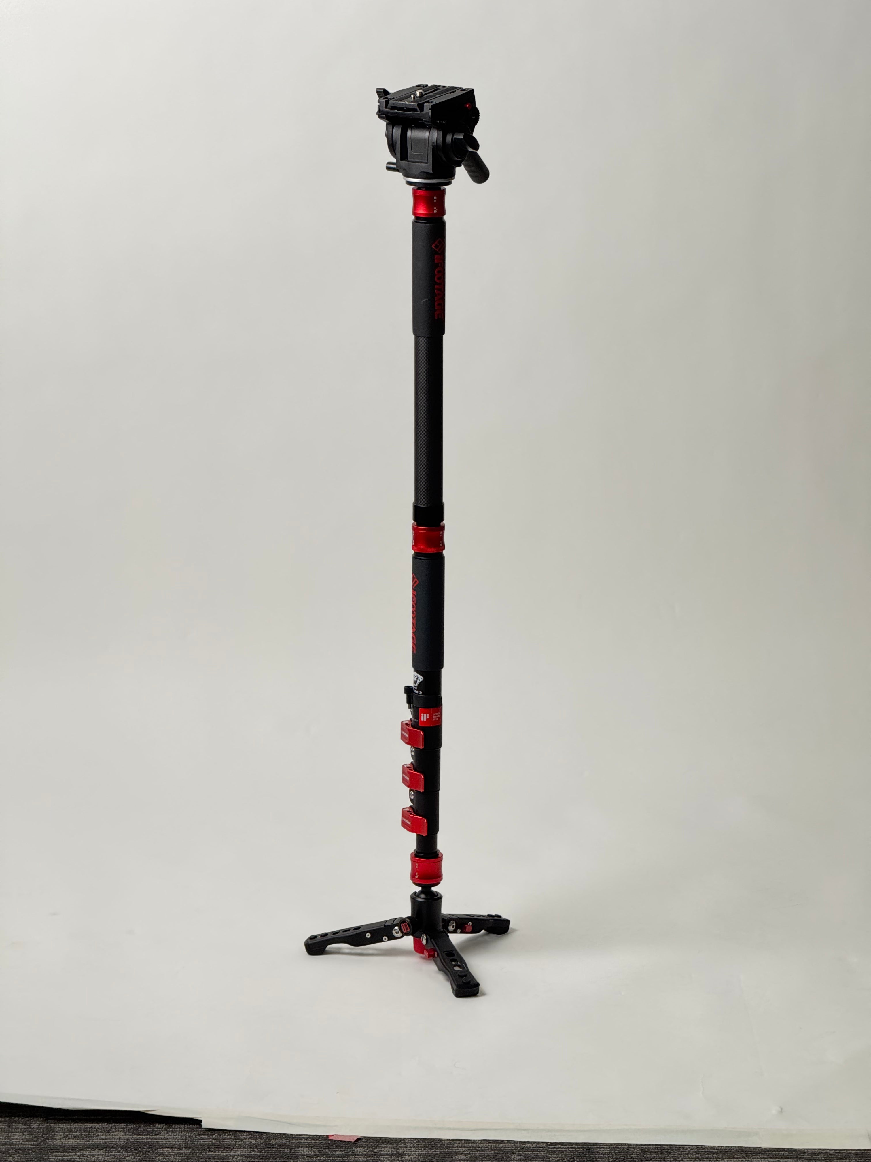 iFootage Cobra 2 Monopod with Base, Tripod Head and Carbon Fiber Extension