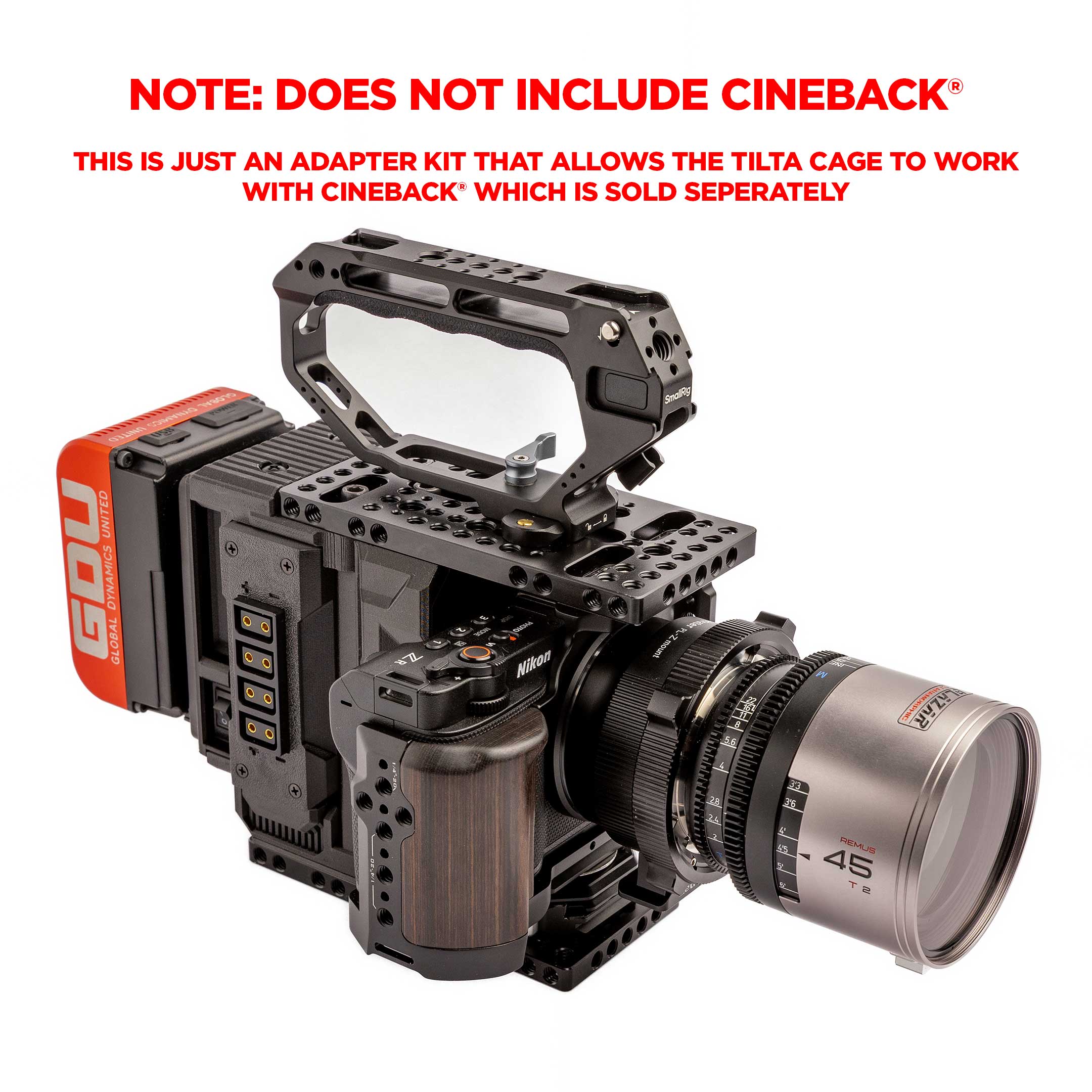 Nikon Z R 24-70 Kit、Tiltaカメラケージ付き Tilta Cage Kit for Nikon ZR CineBack®