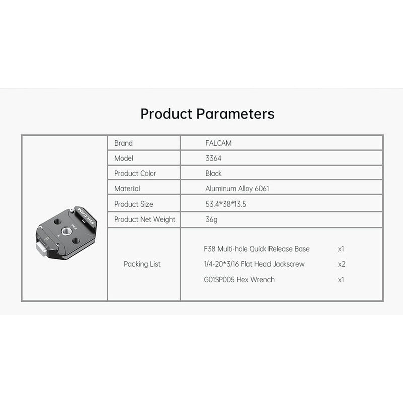 FALCAM F38 Quick Release